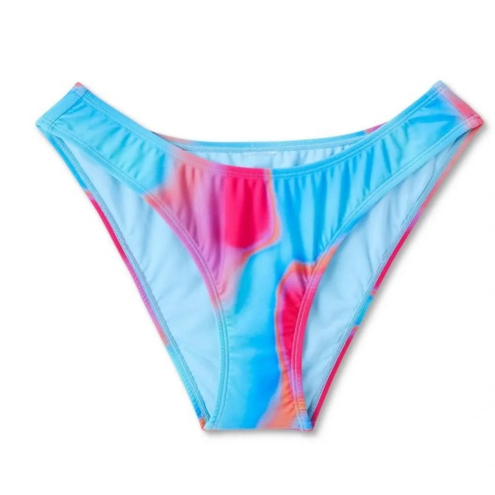 High Leg Cheeky Bikini Bottoms Wild Fable‎ Blue Marble